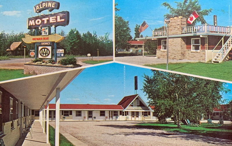 Alpine Court - More Modern Version Postcards (newer photo)